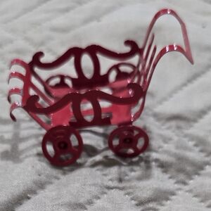 Vintage Sears Red Metal Miniature Dollhouse Christmas Ornament
I